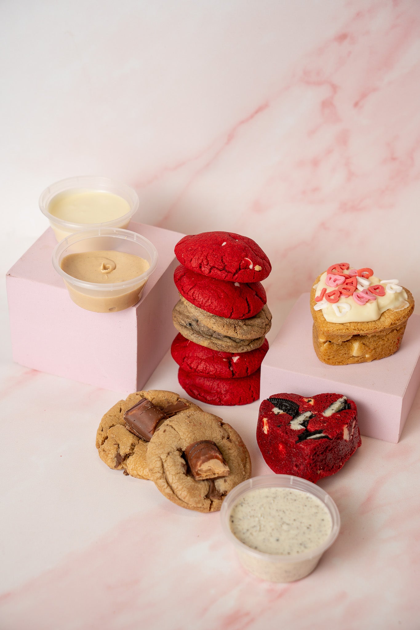 Valentine's Day Cookie Dip Box